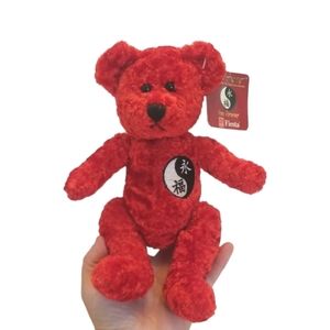Fiesta Foo Forever Red Ying/ Yang Teddy Bear Plush with Tag